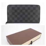 Louis Vuitton Graphite Damier Long Wallet With Box
