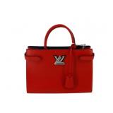 LOUIS VUITTON Red Epi Twist MM 2-Way Tote & Strap