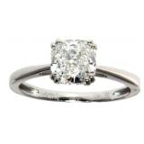 14kt Gold 1.50 ct Cushion Lab Diamond Ring