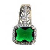 Step Cut 4.55 ct Emerald Designer Pendant