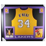 Autographed Shaquille O'Neal Framed Jersey