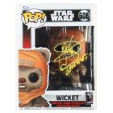 Autographed Warwick Davis Star Wars Funko Pop