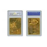23K Gold Shaquille O'Neal Fleer Card
