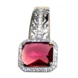 Emerald Cut 4.10 ct Ruby Designer Pendant
