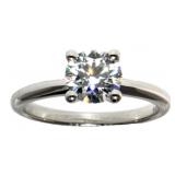 14kt Gold 1.25 ct Round Brilliant Lab Diamond Ring