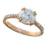 14kt Gold 1.72 ct Natural Diamond Ring