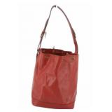 Louis Vuitton Red Epi Drawstring Bucket Bag