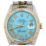 Rolex Datejust 36 Custom Diamond Bust Down Watch