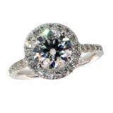 14k Gold 2.50 ct Round Brilliant Lab Diamond Ring