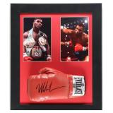 Autographed Mike Tyson Framed Glove Display