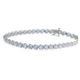 Round Brilliant 1.00 ct Diamond Tennis Bracelet