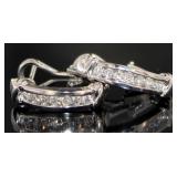 14kt Gold 1/2 ct Natural Diamond Hoop Earrings