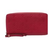 Louis Vuitton Magenta Monogram Long Zip Wallet