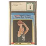 Vintage 1988 Fleer Basketball #2 Larry Bird Card