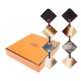 Hermes Buffalo Horn Earrings