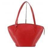 Louis Vuitton Red Epi Handbag