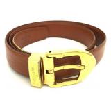 LOUIS VUITTON BROWN CEINTUREC 43-IN LEATHER BELT