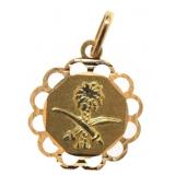 18kt Gold Saudi Arabia Pendant