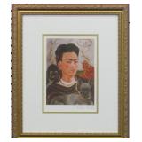 SELF PORTRAIT WITH ANIMALS PLATE SIGN BY FRIDA K