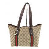 Gucci Sherry Line Canvas Handbag