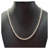 14kt Gold 20.02 ct 21' Diamond Tennis Necklace