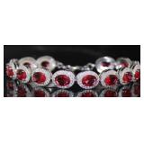 Oval Brilliant 26.30 ct Ruby Designer Bracelet