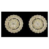 18kt Gold 1.00 ct Stunning Diamond Earrings