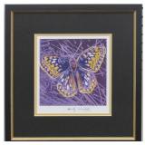 BUTTERFLY PRINT PLATE SIGN BY ANDY WARHOL