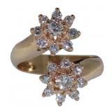 14kt Gold Elegant 1.00 ct Diamond Cocktail Ring