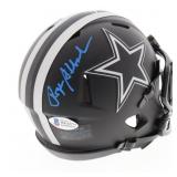 Autographed Roger Staubach Cowboys Mini Helmet