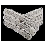 Platinum 1.02 ct Diamond Designer Ring