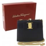 Salvatore Ferragamo Vara Kiss Lock Chainlink Bag