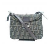 FENDI Zucca Mamma Bucket Shoulder Purse