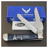 2022 Case XX USAF Navy Blue Trapper Pocket Knife