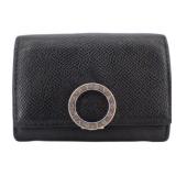Bvlgari Black Leather Coin Case