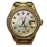 Rolex 18kt Gold Oyster Datejust Lady President
