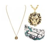 GUCCI Gold Fashion Lion Head Necklace