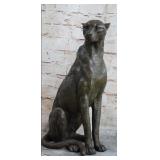 LARGE BRONZE CHEETAH SCULPTURE BY BARYE
