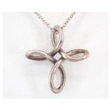 Tiffany 1873 Cross Sterling Silver Necklace