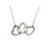 Tiffany & Co. Elsa Peretti Triple Heart Necklace