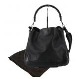 Gucci Black 2WAY Bamboo Handle Handbag