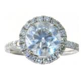 14kt Gold 3.52 ct GIA Round Brilliant Diamond Ring