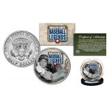 Military Baseball Legends-Ted Williams JFK Coin