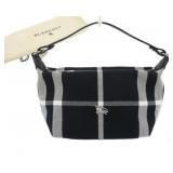 Burberry Black & White Canvas Pouch