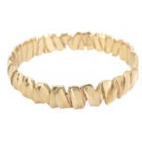 Yves Saint Laurent Gold Tone Bangle Bracelet