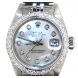 Rolex Oyster Perpetual Date 26 w/ Diamond Watch