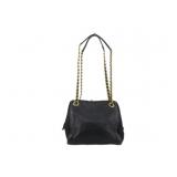 PRADA Black Leather Chain Shoulder Bag