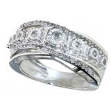 Brilliant 1/4 ct Diamond Designer Ring