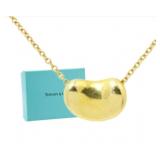 18K Gold Tiffany & Co. Bean Necklace