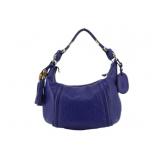 GUCCI Leather Bamboo Tassel Shoulder Bag